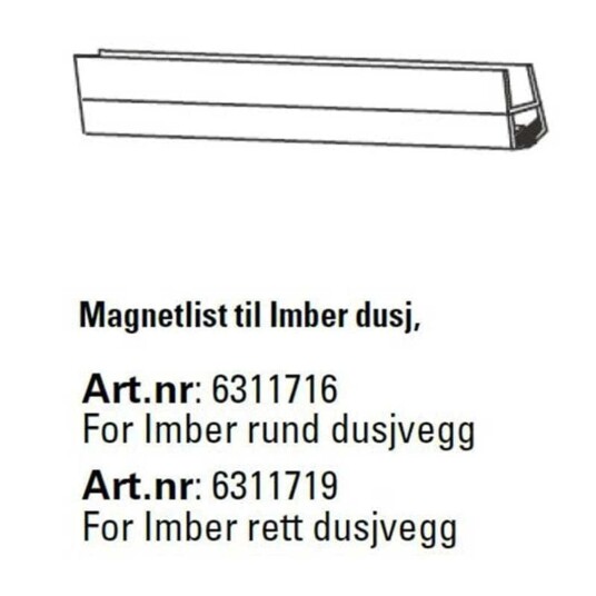 A-collection Papilio Magnetlist 2 stk Rett