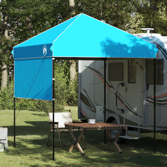 vidaXL Pop-up markise telt Blå 200 x 200 cm stoff