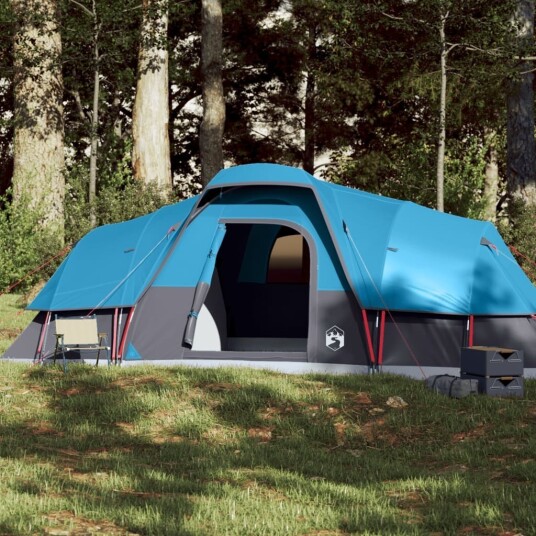 Kuppeltelt for camping 11 personer blå vanntett Kuppeltelt for camping 11 personer blå vanntett