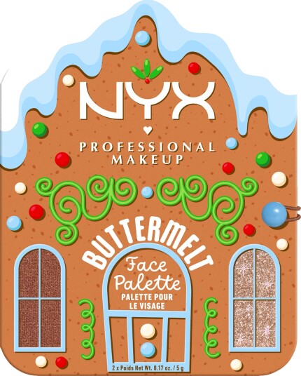 NYX PROFESSIONAL MAKEUP Buttermelt Face Palette Bronzer/Highlighter De