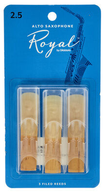DAddario Woodwinds Royal Alto Sax 2.5 - 3-Pack