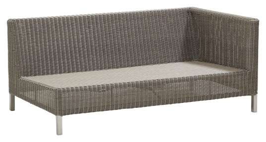 Cane-line Connect 2-pers. sofa venstre modul, Taupe