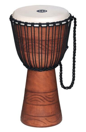 Meinl Adj2-M African Djembe, Medium M/bag 10" Brun G