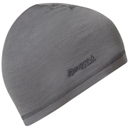 Bergans Juniors' Wool Beanie 52, Solid Grey