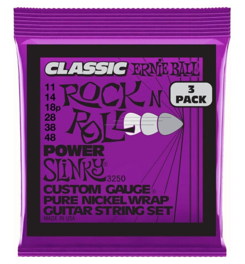 Ernie Ball Eb-3250 Classic Power Slinky 011-048 3-Pack