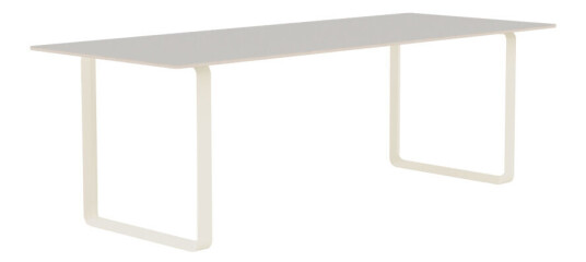 Muuto 70/70 spisebord 225 x 90 cm Grey linoleum-Plywood-Sand