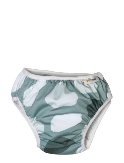 Imse Vimse Swim Diaper L 9-12Kg, Green Shapes - Green - L 9-12KG