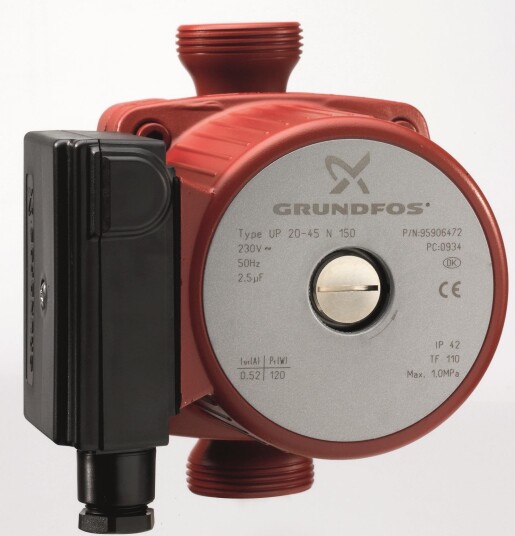 Grundfos Tappevannspumpe Up 20-30 N 150 Uten Koblinger