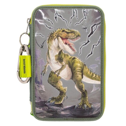 Dino World Triple Pencil Case REFLECTOR 0411758 Dino World Triple Pencil Case REFLECTOR 0411758