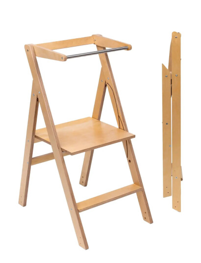 Ette Tete Foldable Helper Tower "Step"n"fold", Gray - Brown - ONE SIZE Ette Tete Foldable Helper Tower "Step"n"fold", Gray - Brown - ONE SIZE