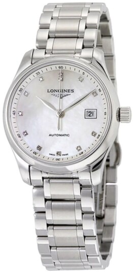 Longines Dameklokke L2.357.4.87.6 Master Hvit/Stål Ø34 mm