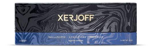 Xerjoff Scentimento Candle Gift Set Blue 3 x 60 g