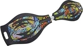 Waveboard Good Vibes Graffiti Schildkröt stort plastdekk med sklisikker struktur Waveboard Good Vibes Graffiti Schildkröt stort plastdekk med sklisikker struktur