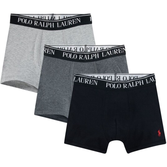 Polo Ralph Lauren Andover Heather Bomull Stretch 3 Pack Boxer/Brief L/14 16 år
