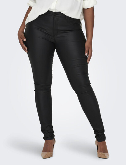 ONLY Carmakoma Carpunk Reg Sk Coated Pants Noos Black 52 x 32