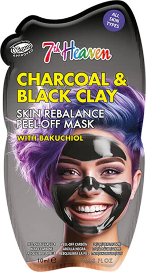 7th Heaven Charcoal & Black Clay Skin Rebalance Peel-Off Mask 15 g
