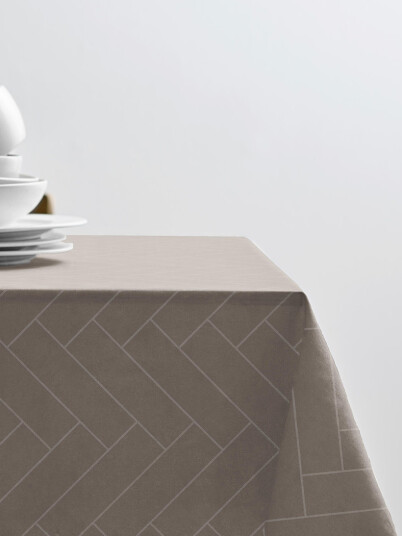 Akrylduk Tiles taupe pr meter antiskli
