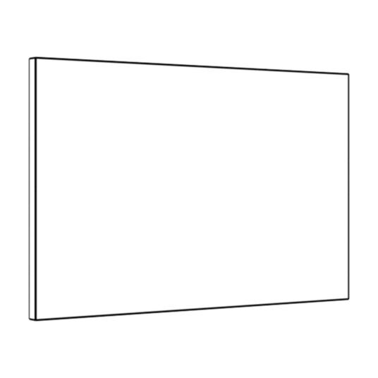 NOREMA BERA REN HVIT FORSTYKKE LUX FOR 50 CM SKAP 19W129735