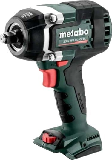 Metabo SSW 18 LTX 800 BL Nutrunner 1/2" Uten batteri og lader i metaboks