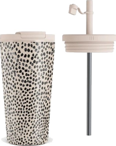 Burga Termokopp med lokk og suger??r ??? 500 ml ??? Almond Latte