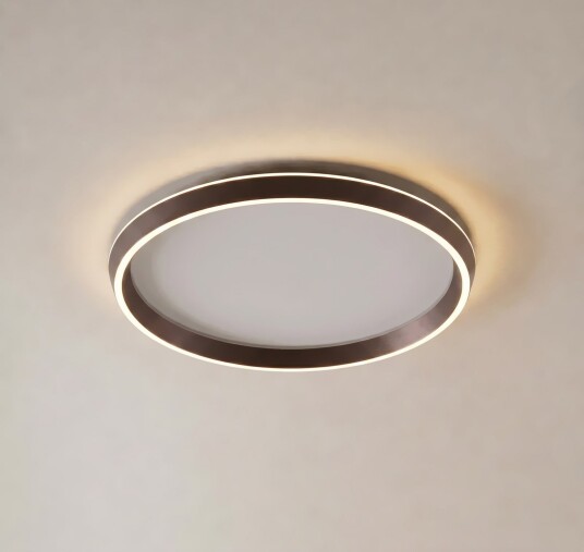 Taklampe Lucande Rylan dimmbar Brun / Rust Stue Metall Moderne 7 Brun / Rust