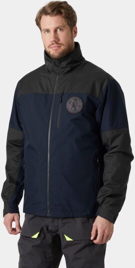 Helly Hansen Arctic Ocean Crew Mellomlagsjakke Herre Marineblå L RødL