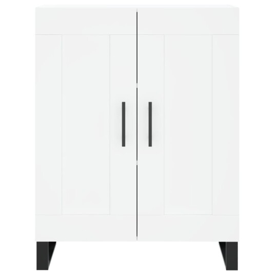 vidaXL Skjenk hvit 69,5x34x90 cm konstruert tre