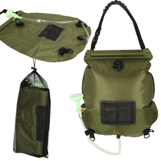 Solvarme campingdusj 20L med termometer Solvarme campingdusj 20L med termometer