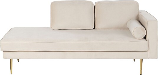 Topo Sjeselong 171 cm Høyre Beige/Gull