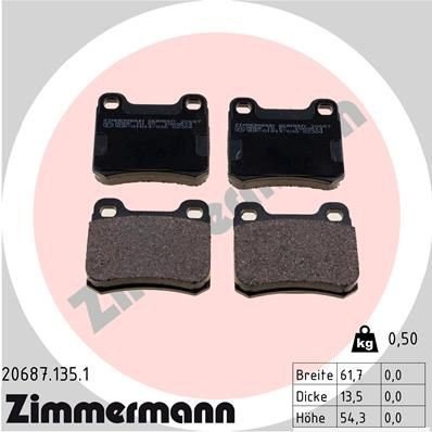 Bremseklosser ZIMMERMANN 20687.135.1