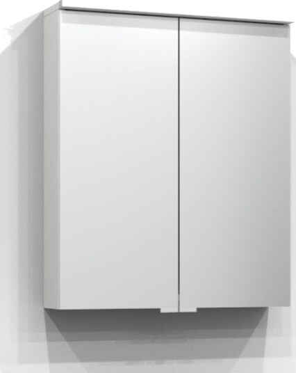 Svedbergs Bloc Speilskap Hvit / 60cm Uten Servantlys med Jordfeilbryter Svedbergs Bloc Speilskap Hvit / 60cm Uten Servantlys med Jordfeilbryter