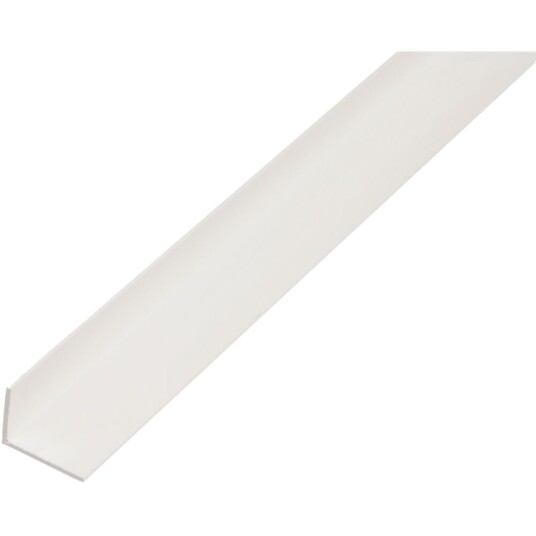 Alberts Profil Vinkel PVC Hvit 40x10x2/2.6m