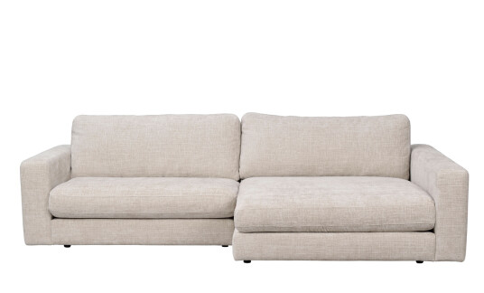 Rowico Home DUNCAN sofa 3 seter sjeselong høyre lys grå