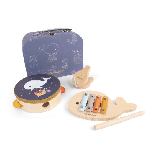 FILIBABBA Play Sett My First Wooden Leketøy Instruments FILIBABBA Play Sett My First Wooden Leketøy Instruments
