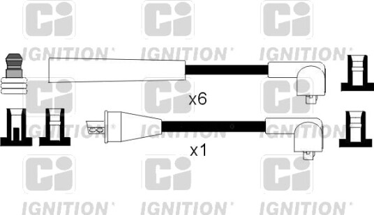 Tennplugg kabelsett QUINTON HAZELL XC1041