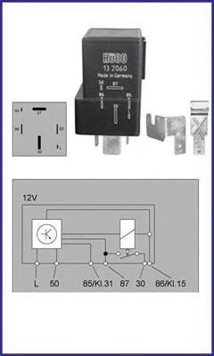 Relè glødeanlegg HITACHI 132060