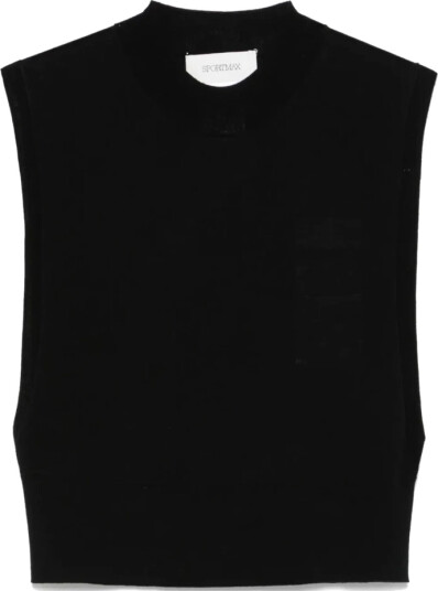 Sportmax Dame Topper Svart S,