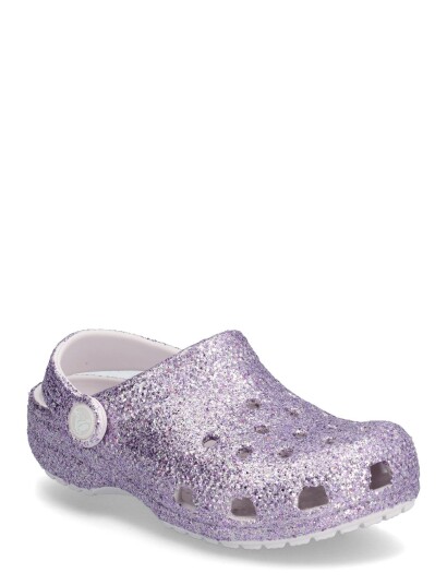 Crocs Classic Chunky Glitter Clog K   Purple   29/30