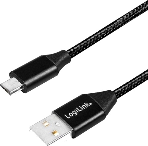 Logilink Cu0144 1 M Usb A Micro-Usb B Usb 2.0 0,48 Gbit/S Sort
