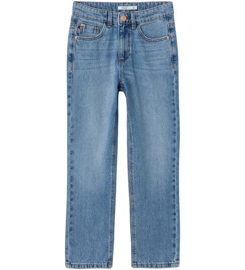 Name It Rose High Waist Straight Jeans 9222-Be Denim 122