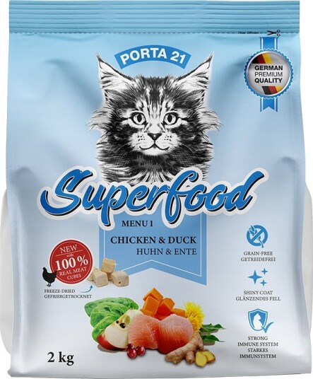 Porta 21 Superfood Meny 1 Kylling & And 2 X 2 kg
