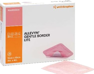 Allevyn Gentle Border Lite skumbandasje10cm x 10cm 10 stk