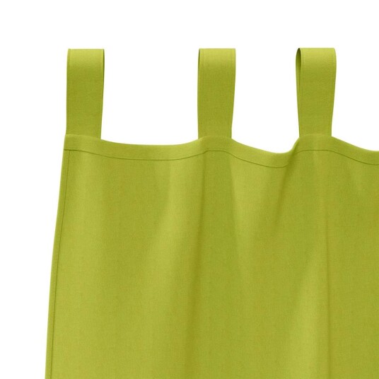  Gardiner med gardiner 2 pcs Grønt eple Polyester