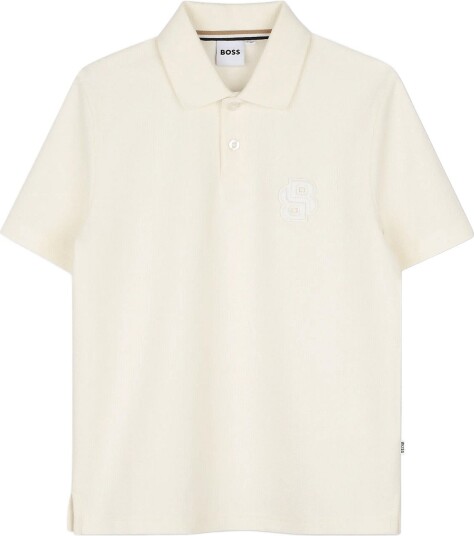 BOSS Short Sleeve Polo Cream 152