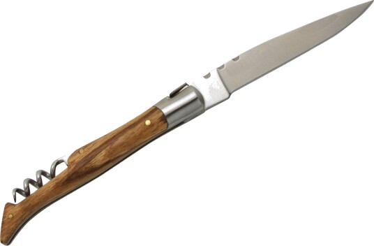 Baladeo Laguiole Tradition Foldekniv - 12 cm - Zebrano Tre/Kork