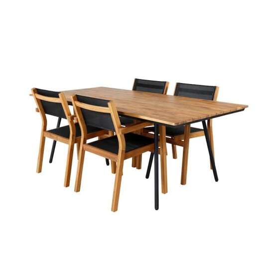 Spisegruppe Venture Home Chane med 4 Vum Stablebare Spisestoler Spisegruppe Venture Home Chane med 4 Vum Stablebare Spisestoler