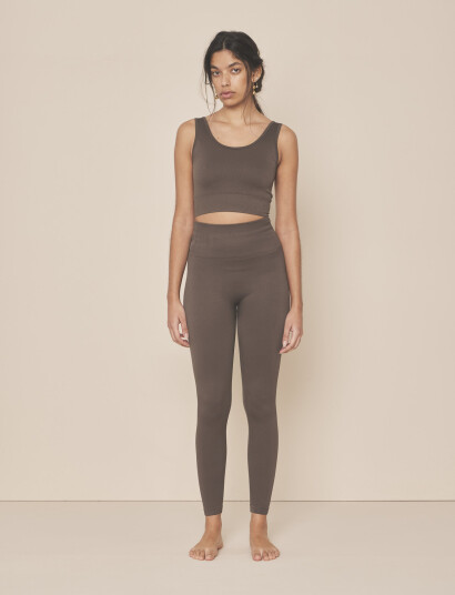 Moonchild Yoga Wear Soft Rib Seamless Legging - Beige - S Moonchild Yoga Wear Soft Rib Seamless Legging - Beige - S