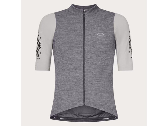 Oakley Off Grid sykkeltrøye korte armer svart/grå/hvit herre