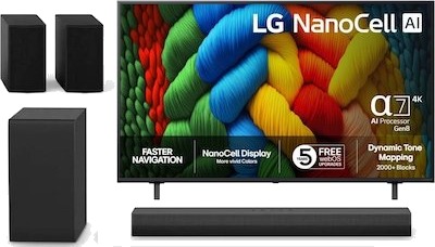 LG 55" NANO80 AI 4K NanoCell smart-TV L461821T789-BNDL LG 55" NANO80 AI 4K NanoCell smart-TV L461821T789-BNDL