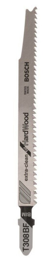 Bosch Stikksagblad BIM T 308 BF Extra-clean for Hard Wood